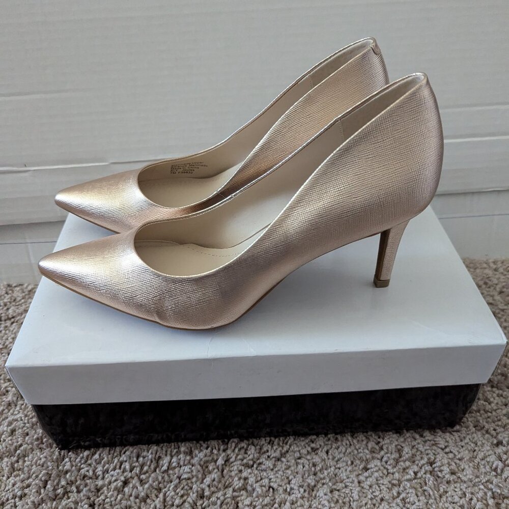 Alfani Quartz Metallic Heels Women's Size 7M